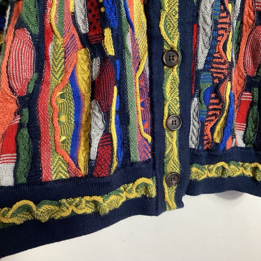 Coogi Style Women’s 3D Knit Boyfriend Cardigan L/XL - Picture 11 of 16